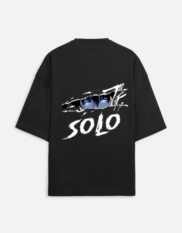 Unisex Terry Oversized Tee SOLO Anime Graphic Back Print