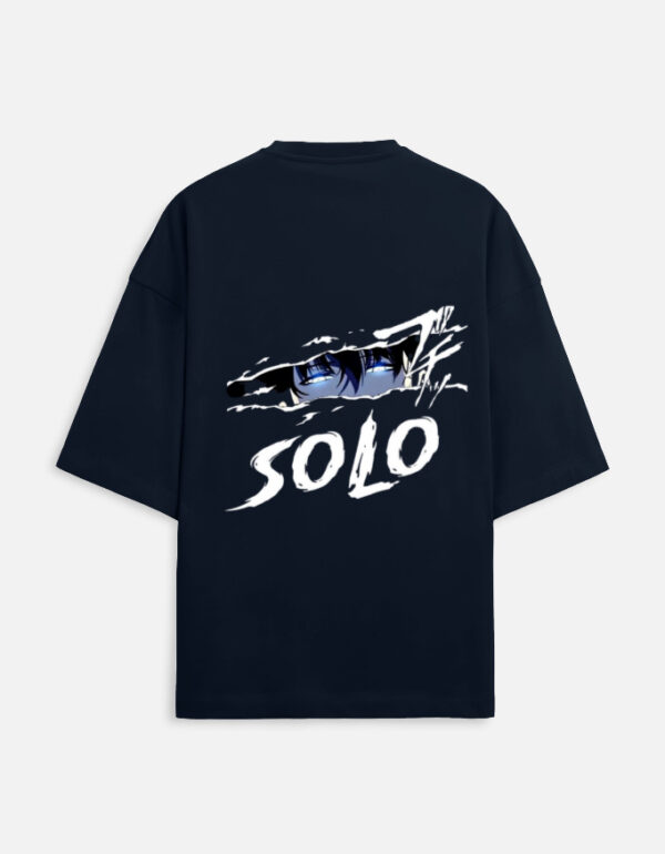 Unisex Terry Oversized Tee SOLO Anime Graphic Back Print