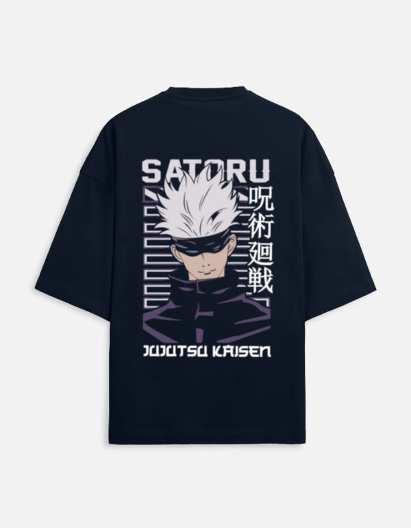 Unisex Terry Oversized Tee featuring Jujutsu Kaisen Satoru Gojo anime graphic