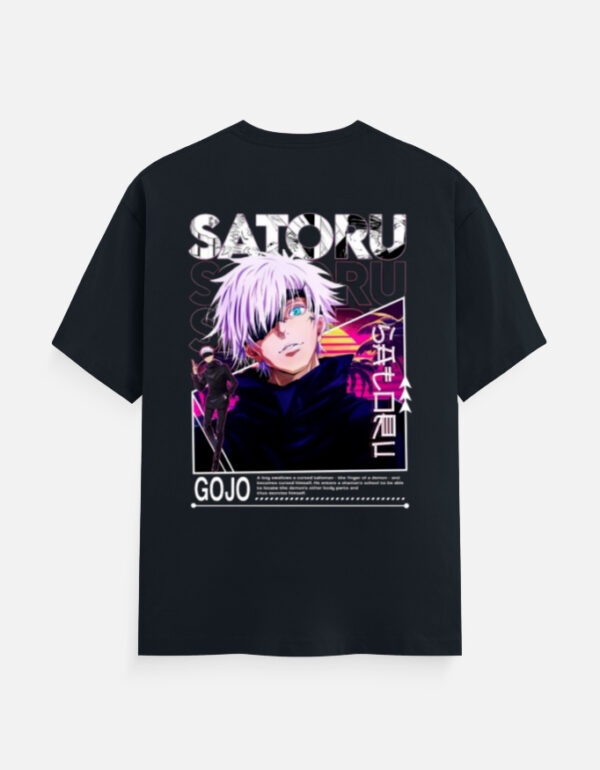 Gojo Satoru Anime T-Shirt - Oversized Jujutsu Kaisen Tee for Fans