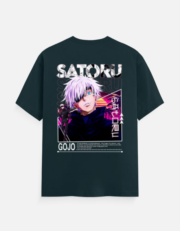 Gojo Satoru Anime T-Shirt - Oversized Jujutsu Kaisen Tee for Fans