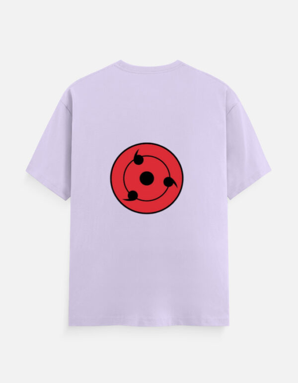 Madara Sharingan T-shirt hanging on wooden hanger