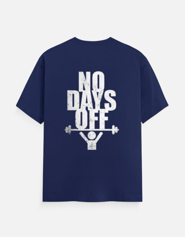 No Days Off T-Shirt – Unisex Classic Gym Crew Tee in Maroon