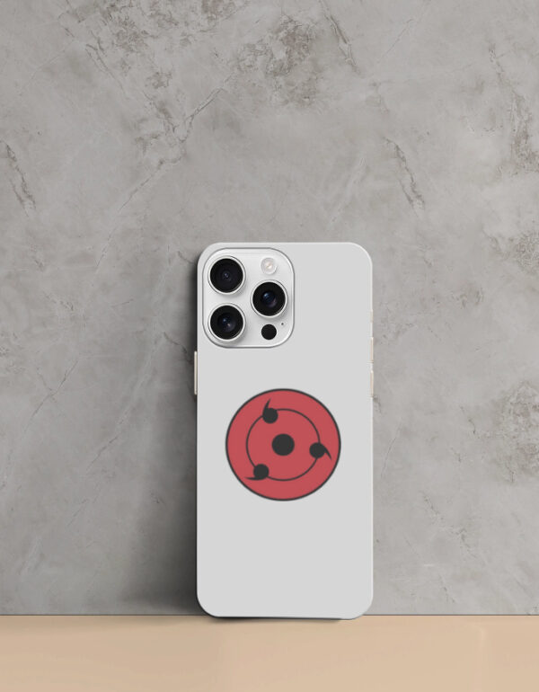 Mangekyo Sharingan iPhone Case – Red Ninja Eye Design - Image 2