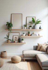 Japandi small apartment decor