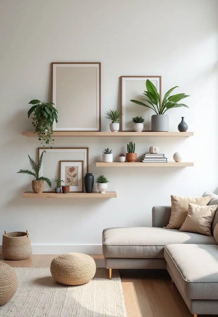 Japandi small apartment decor